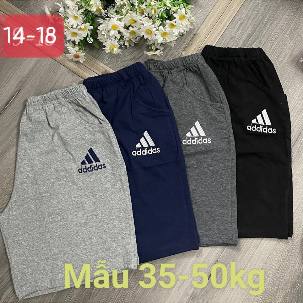 Quần đùi cotton bé trai- Cạp chun mềm cho giãn thấm hút mồ hôi