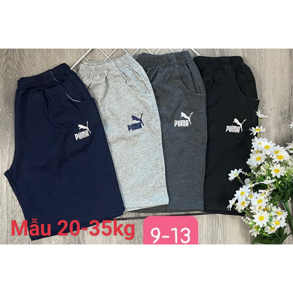 Quần đùi cotton bé trai- Cạp chun mềm cho giãn thấm hút mồ hôi