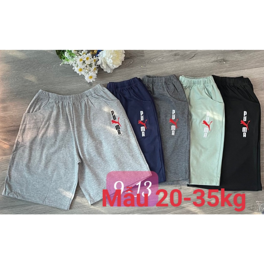Quần đùi cotton bé trai- Cạp chun mềm cho giãn thấm hút mồ hôi