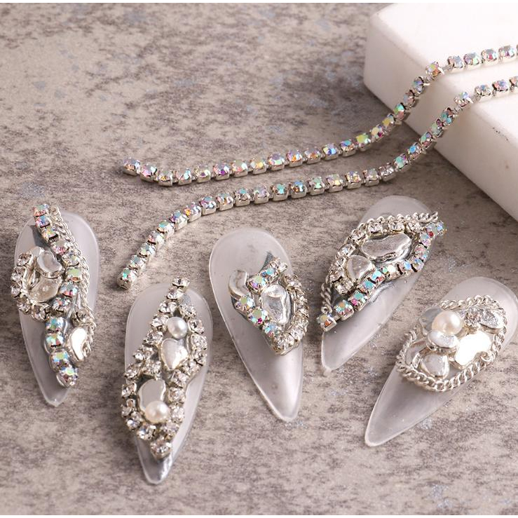 Dây xích nail , dây xích đá trang trí móng