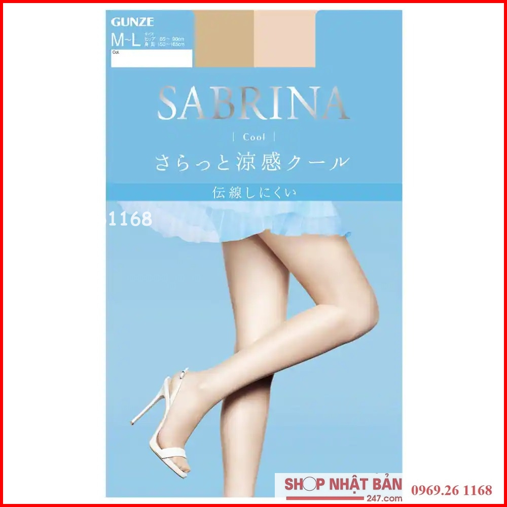 Quần tất mùa hè Sabrina Cool Gunze Nhật Bản chống tia UV