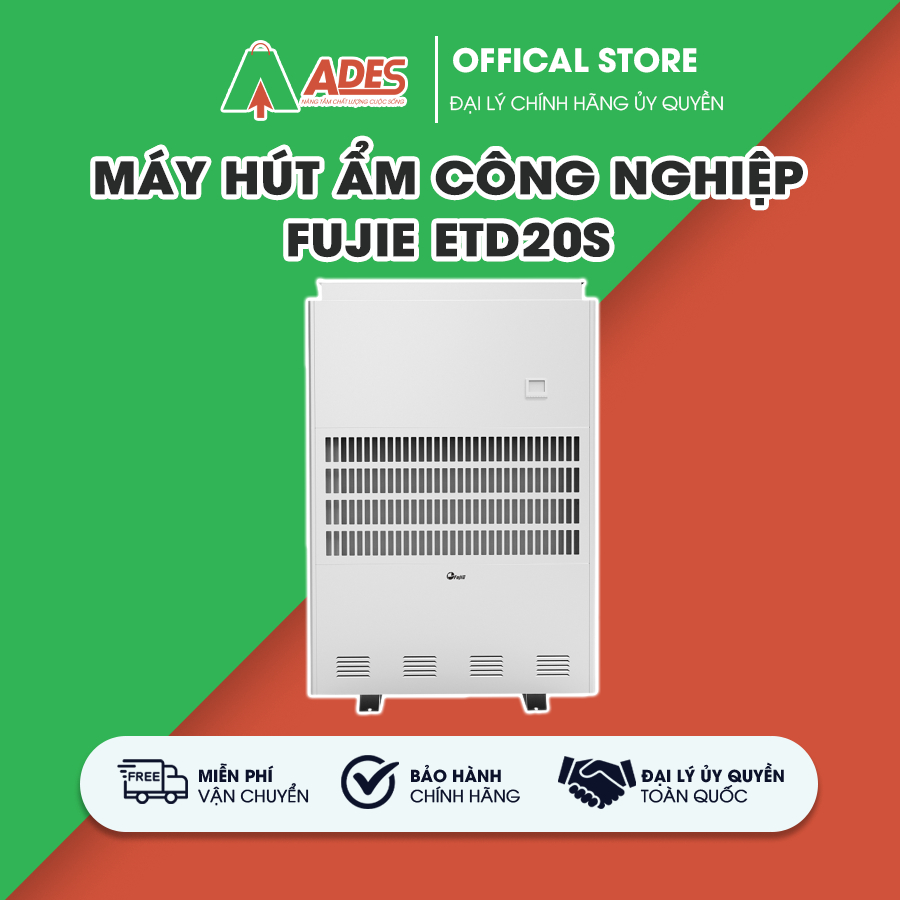 ✔️ Máy Hút Ẩm Công Nghiệp FUJIE ETD20S ✔️ Bảo vệ kép bằng áp suất và nhiệt độ ✔️ BH 24 THÁNG