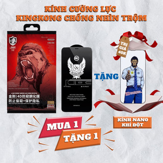 Kính cường lực iphone chống nhìn trộm kingkong wtp 012, cường lực cho iphone 7 plus đến iphone 14 promax.