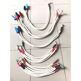 Dây cáp cho máy hàn cell pin. Hàng tháo máy, loại mềm vỏ silicon mạ bạc