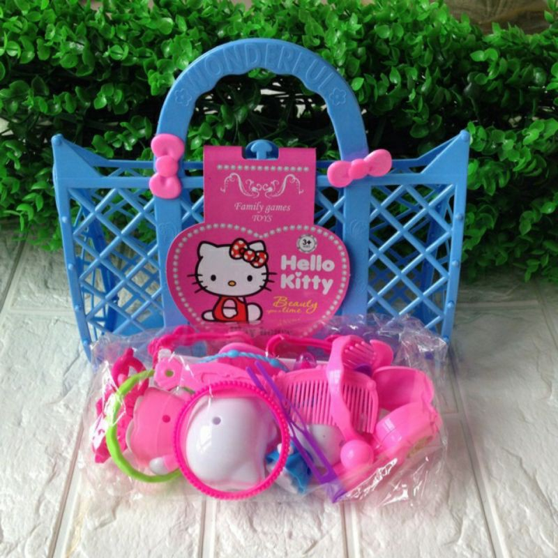 Đồ Chơi Búp Bê Trang Điểm Elsa, Giỏ Xách Cho Bé Gái