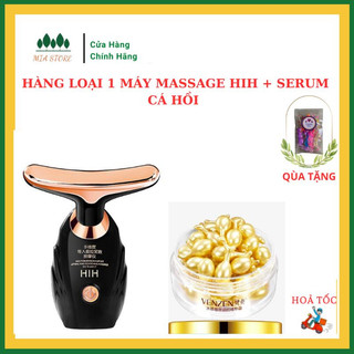 Máy massage hih nâng cơ mặt, Máy nâng cơ mát xa mặt cổ đẩy tinh chất khi đắp mặt nạ sử dụng pin HIH