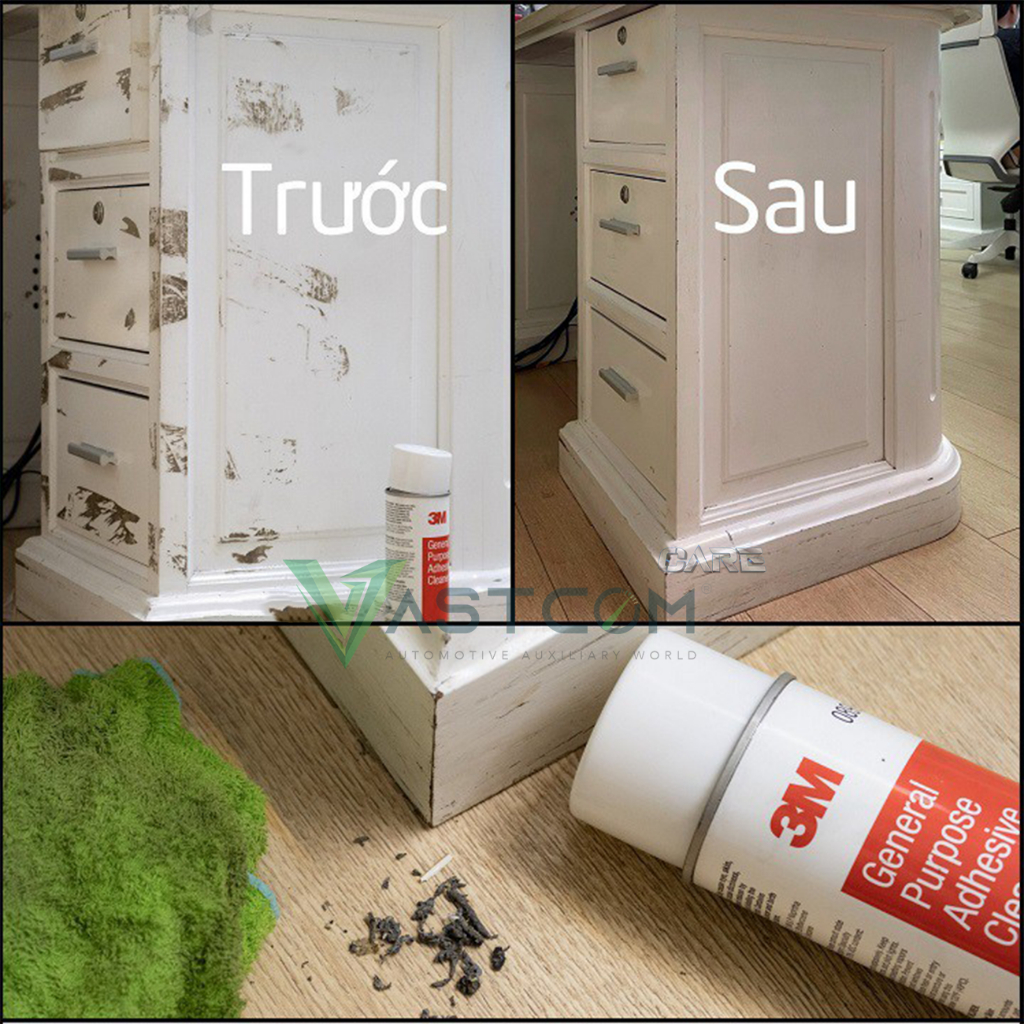 Chai xịt tẩy keo, tẩy nhựa đường ô tô - xe máy, keo băng dính, decal General Purpose Adhesive Cleaner 3M 08987