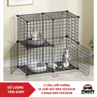 [Tặng Chốt] Tấm quây chuồng chó, mèo, lưới sắt, thép ghép chuồng