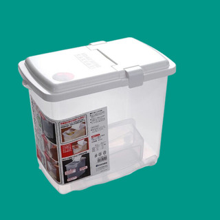 Thùng gạo 10kg nắp bật có bánh xe Inomata