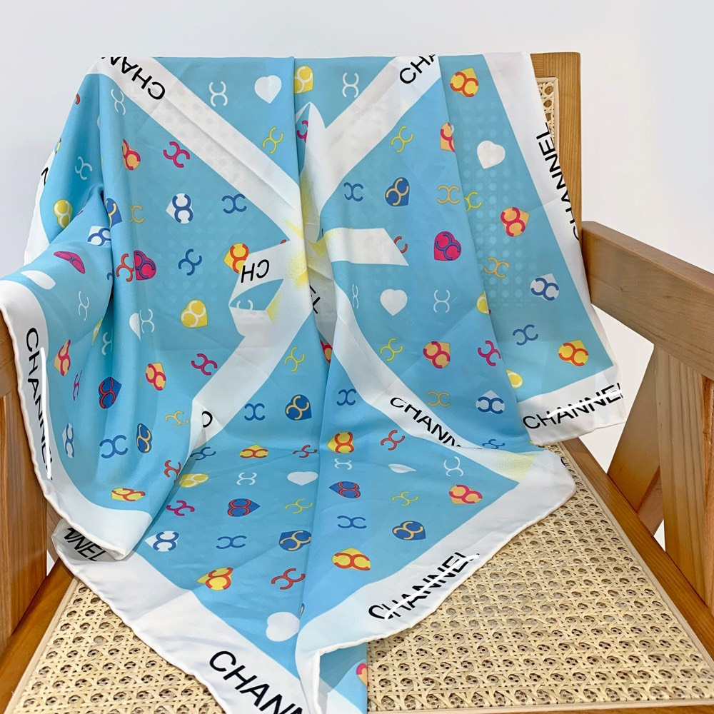 Khăn lụa quàng cổ tone màu pastel mẫu mới hottrend sz 90x90cm