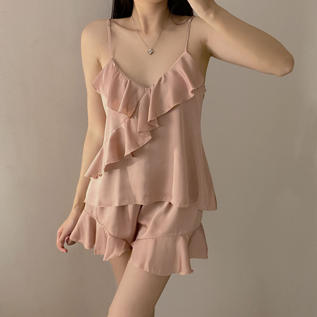 Bộ Ngủ  2 Dây Bèo Lụa Hàng Quảng Châu Loại  1 Chất Đẹp BN1 | BigBuy360 - bigbuy360.vn