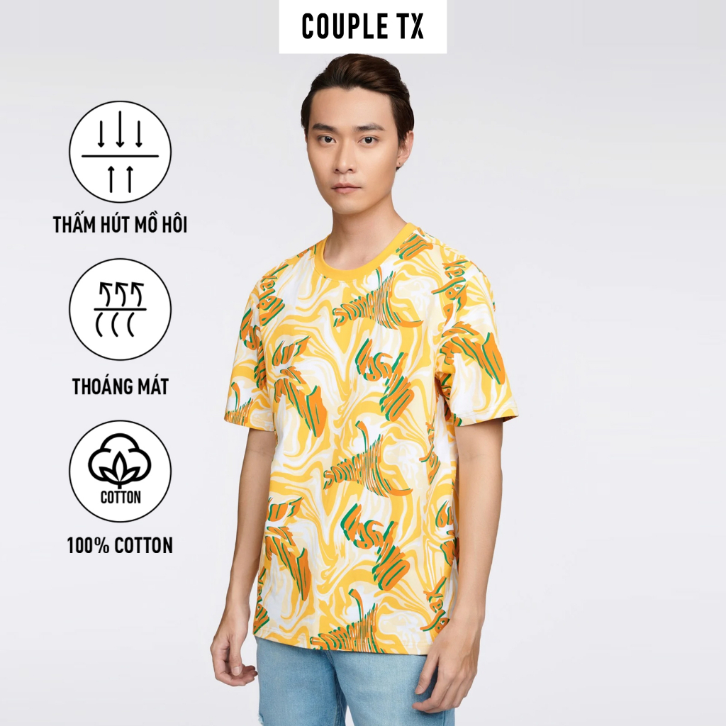 Áo Thun Nam Nữ Couple TX Pattern In Tấm SS23 TS 253