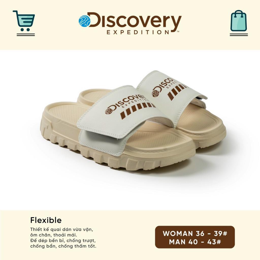 Dép Discovery Đế Left Right Hottrend, Dép Discovery Nam Nữ Chất Liệu Eva Loại 1