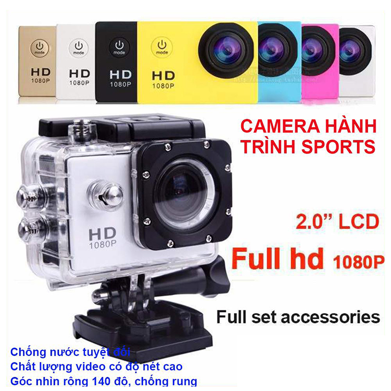 Camera đi phượt chống nước - Camera hành trình 4K Sports ULTRA HD DV 1080P Ghi hình cực nét | BigBuy360 - bigbuy360.vn