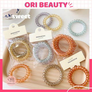 Set 2 dây cột tóc lò xo màu sắc đẹp hàng loại 1 siêu co giãn
