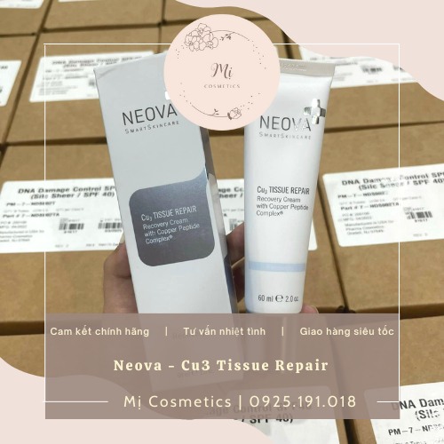 Neova Cu3 Tissue Repair – Kem Phục Hồi, Làm Dịu, Giảm Ngứa Rát Da 56g