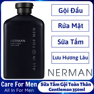  Sữa Tắm Gội Toàn Thân Nerman Gentleman 350ml Sữa Tắm Gội Hương Nước Hoa Cao Cấp Dưỡng Da Giảm Mụn 