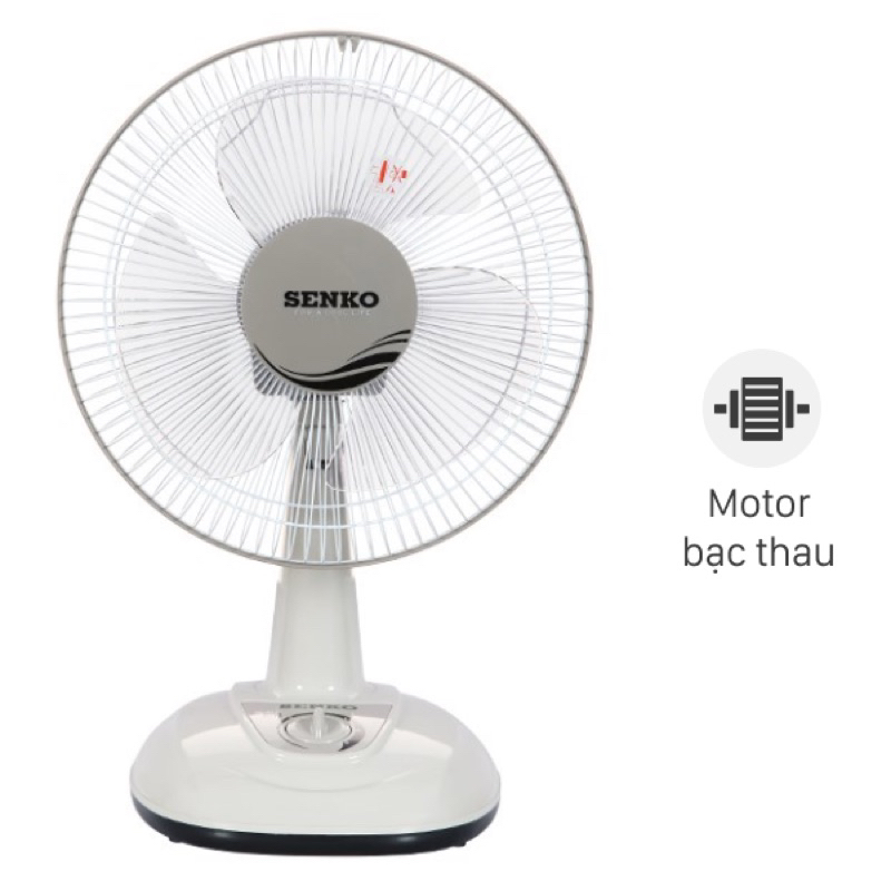 Quạt điện Senko để bàn tiện lợi cao cấp B1216 màu ngẫu nhiên - Hàng Chính Hãng