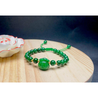 Vòng đeo tay, lắc tay mix túi tiền phong thủy đá ngọc