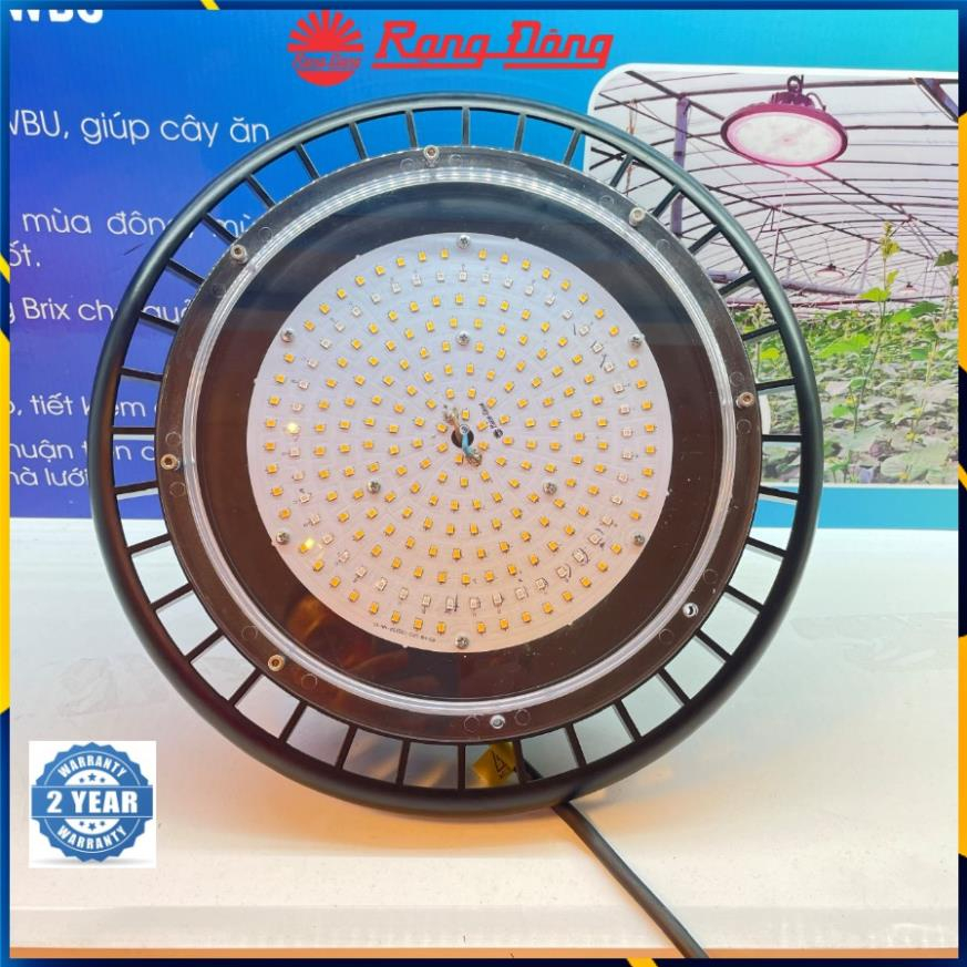 Đèn Trồng dưa lưới, cà chua, dâu tây, hoa lan UFO 150W Phổ WBU, LED Rạng Đông Chính Hãng, Bảo Hành 2 Năm