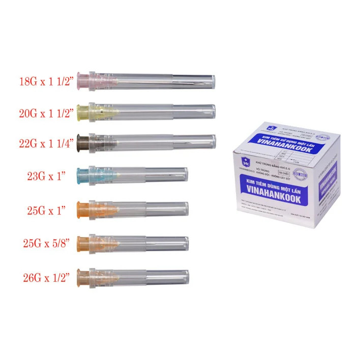 Kim tiêm 26G x 1/2'' Vinahankook Hộp 100 Chiếc
