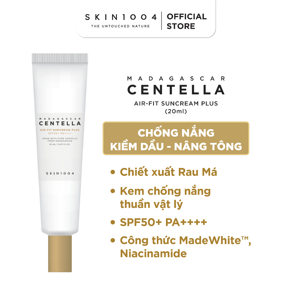 [HÀNG TẶNG KHÔNG BÁN ] Kem chống nắng Skin1004 Madagascar Centella Air-Fit SunCream Plus 20ml (IP04)	hộp