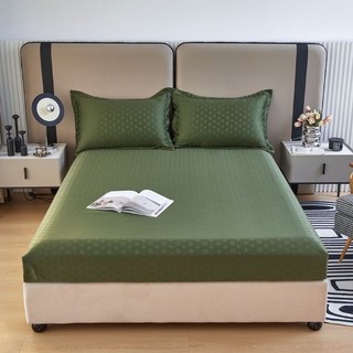 SÉT GA GỐI PHI LỤA VÂN CHÌM 3 MÓN(gồm 1 ga 2 vỏ gối)
