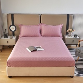 SÉT GA GỐI PHI LỤA VÂN CHÌM 3 MÓN(gồm 1 ga 2 vỏ gối)