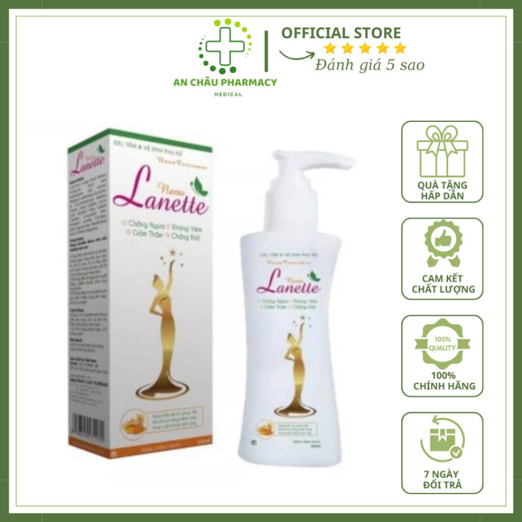 Dung Dịch Vệ Sinh Lanette 100ml– Giúp Giữ Ẩm, Cân Bằng Ph Hàng Chính Hãng