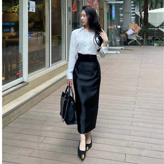 Chân váy dáng dài tafta by miên store
