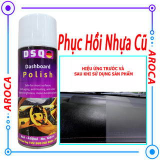 Chai phục hồi nhựa nhám đen SPRAYKING Plastic Shine phục hồi, bảo vệ nhựa nhám, cao su AROCA