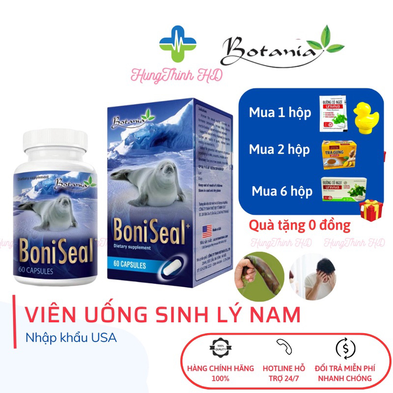 BoniSeal- Tăng Cường Sức Mạnh Đàn Ông, Tăng Cường Sinh Lực Nam Giới (Mua 6 Tặng 1 Bằng Tem)