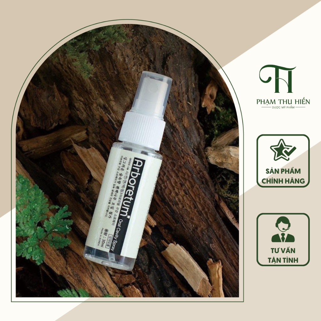Xịt Thơm Miệng Arboretum Hàn Quốc Xịt Chống Hôi Miệng Thảo Dược Giúp Khử Mùi Thơm Lâu Chai 30ml