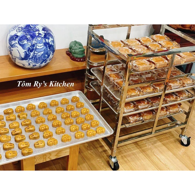 Xe đẩy khay 6 tầng gập gọn