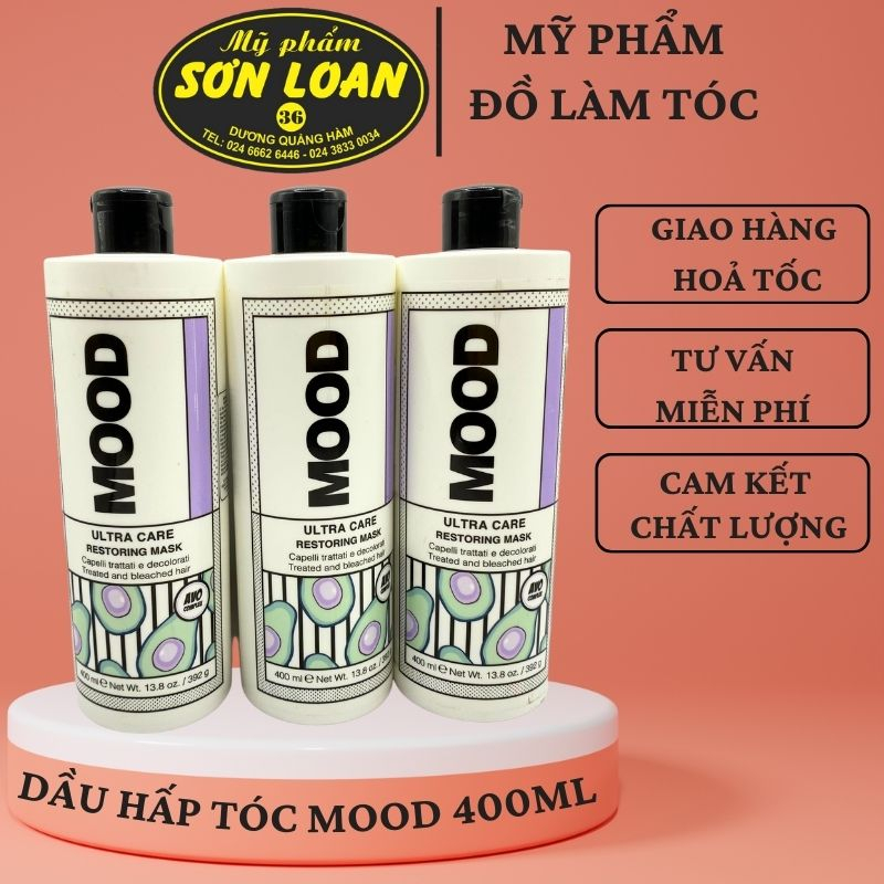 Dầu hấp tóc Mood 400ml chuyên phục hồi cho tóc tẩy nhuộm