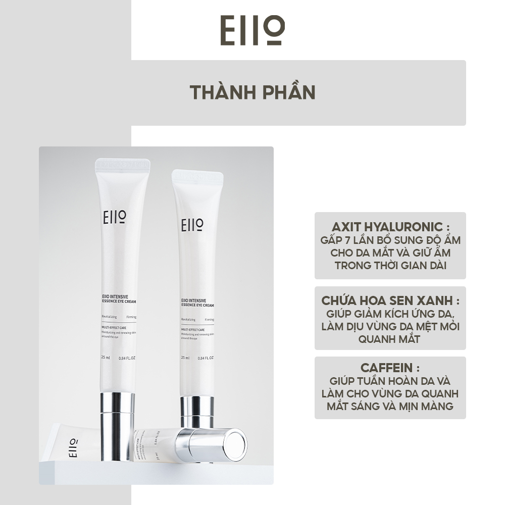 Kem Dưỡng Giảm Quầng Thâm Mắt EIIO Intensive Essence Eye Cream 25ml