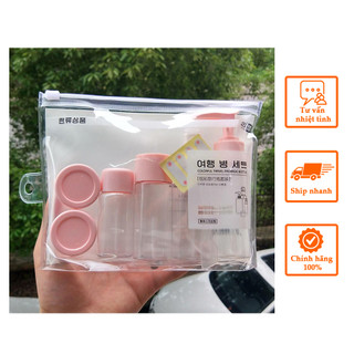 Bộ chiết mỹ phẩm mini Hàn Quốc 7 Món Siêu Tiện Ích