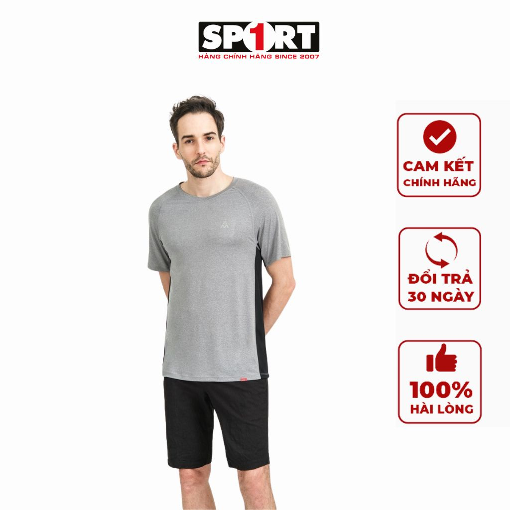 Áo Thun Nam Tshirt Running Man Ngắn Tay AM cổ tròn, thoáng khí, nhanh khô, vận động thoải mái Sport1 TS05