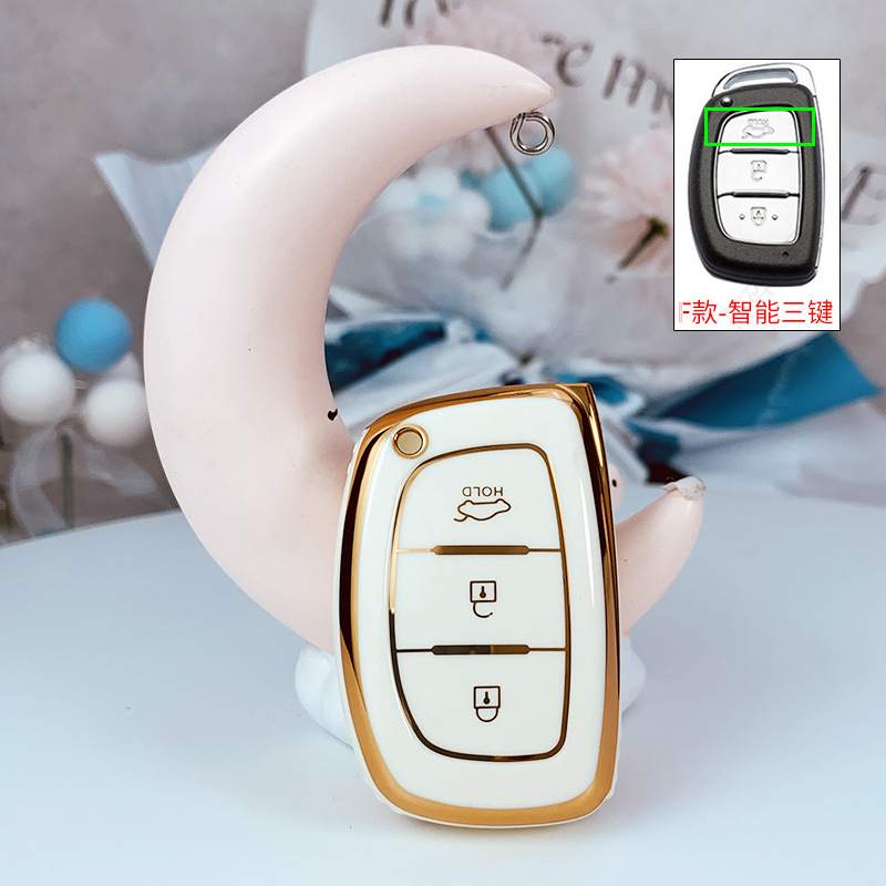 Ốp chìa khóa TPU xe ô tô HYUNDAI Accent, Tucson, i10, Elantra phiên bản chìa thông minh