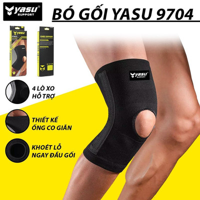 Băng gối bảo vệ có 4 lò xo trợ lực kép Yasu 9704 (1 chiếc)