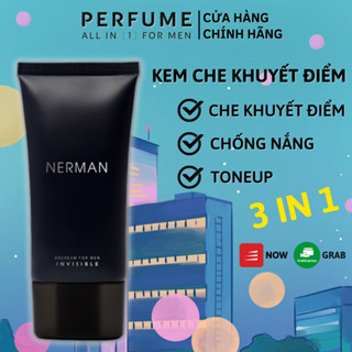 Kem Che Khuyết Điểm Cho Nam Nerman BB Cream Invisible 3 Trong 1, Chống Nắng Spf 45+, Dưỡng Ẩm 50g