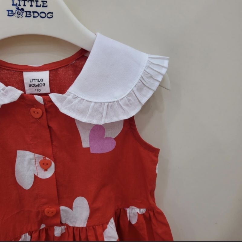 Váy bé gái đỏ xuất hàn 1 lớp mát