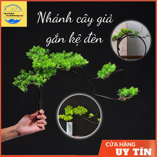 Cây Giả Gắn Kệ Đèn Đặt Tượng , Phụ Kiện trang trí tượng gốm kệ đèn led