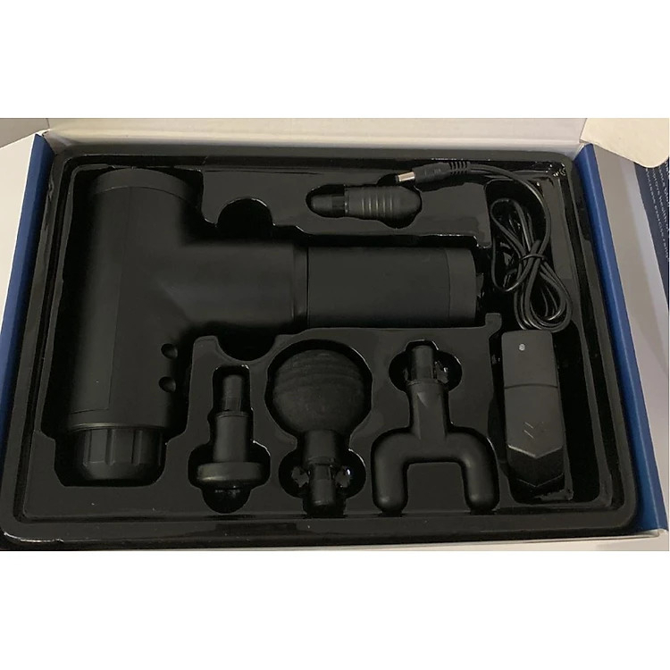 Máy Massage Cầm Tay Cao Cấp 4 Đầu 6 Chế Độ - Máy Đấm Lưng Hỗ Trợ Mát Xa Chuyên Sâu, Giảm Đau Cơ, Cứng Khớp - Chính Hãng