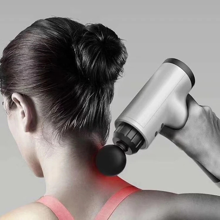 Máy Massage Cầm Tay Cao Cấp 4 Đầu 6 Chế Độ - Máy Đấm Lưng Hỗ Trợ Mát Xa Chuyên Sâu, Giảm Đau Cơ, Cứng Khớp - Chính Hãng