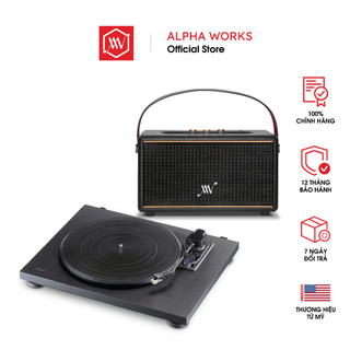 Combo Mâm than tập sự Loa Bluetooth Retro Alpha Works Classic V60 + Mâm than TEAC TN-180BT-A3