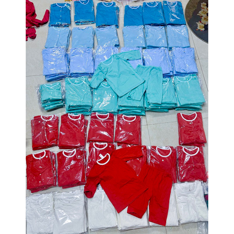 Bộ mặc nhà/ bộ ngủ mát tay lỡ bé gái Hàn Quốc nhí VNXK