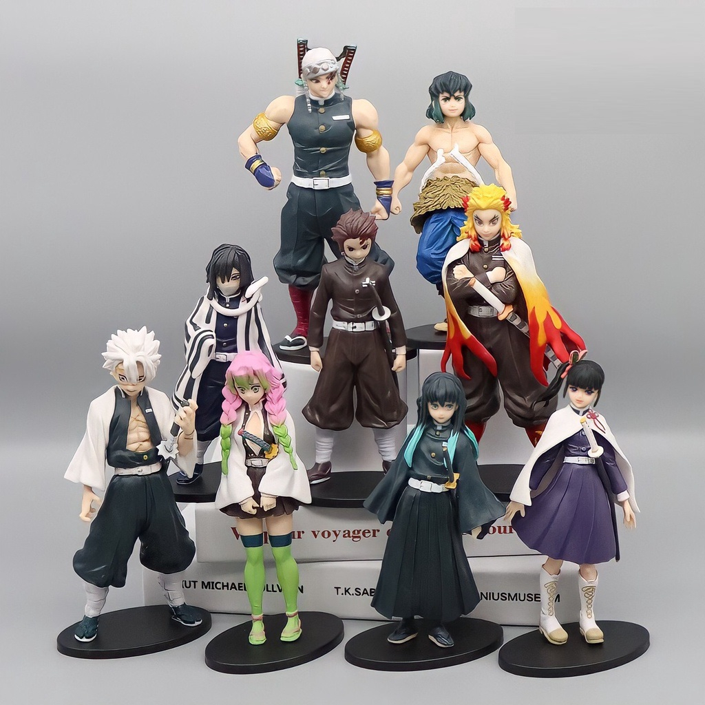 Mô hình Kimetsu No Yaiba Demon Slayer, thanh gươm diệt quỷ figure anime, tanjiro, zenitsu, nezuko,rengoku