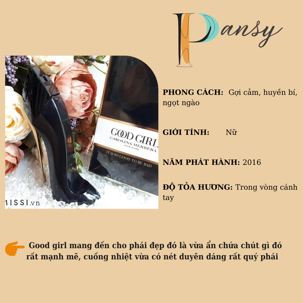 Nước hoa chiết cho nữ Good Girl Carolina Herrera, ngọt ngào trầm lắng mẫu thử 10m - Pansy Shop