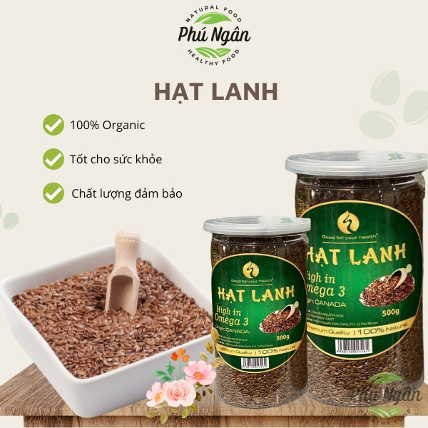 Hạt lanh nâu hữu cơ (250gr/500gr)